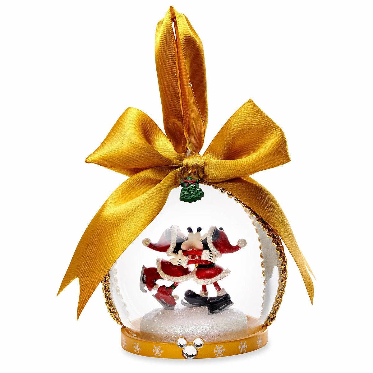 Disney Holiday Ornament - Turn Of The Century - Mickey & Minnie Globe 3 Disney Holiday Ornament - Turn Of The Century - Mickey & Minnie Globe