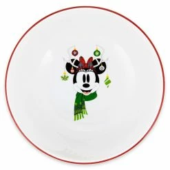 Disney Cereal Bowl - Santa Minnie Mouse Holiday - Reindeer