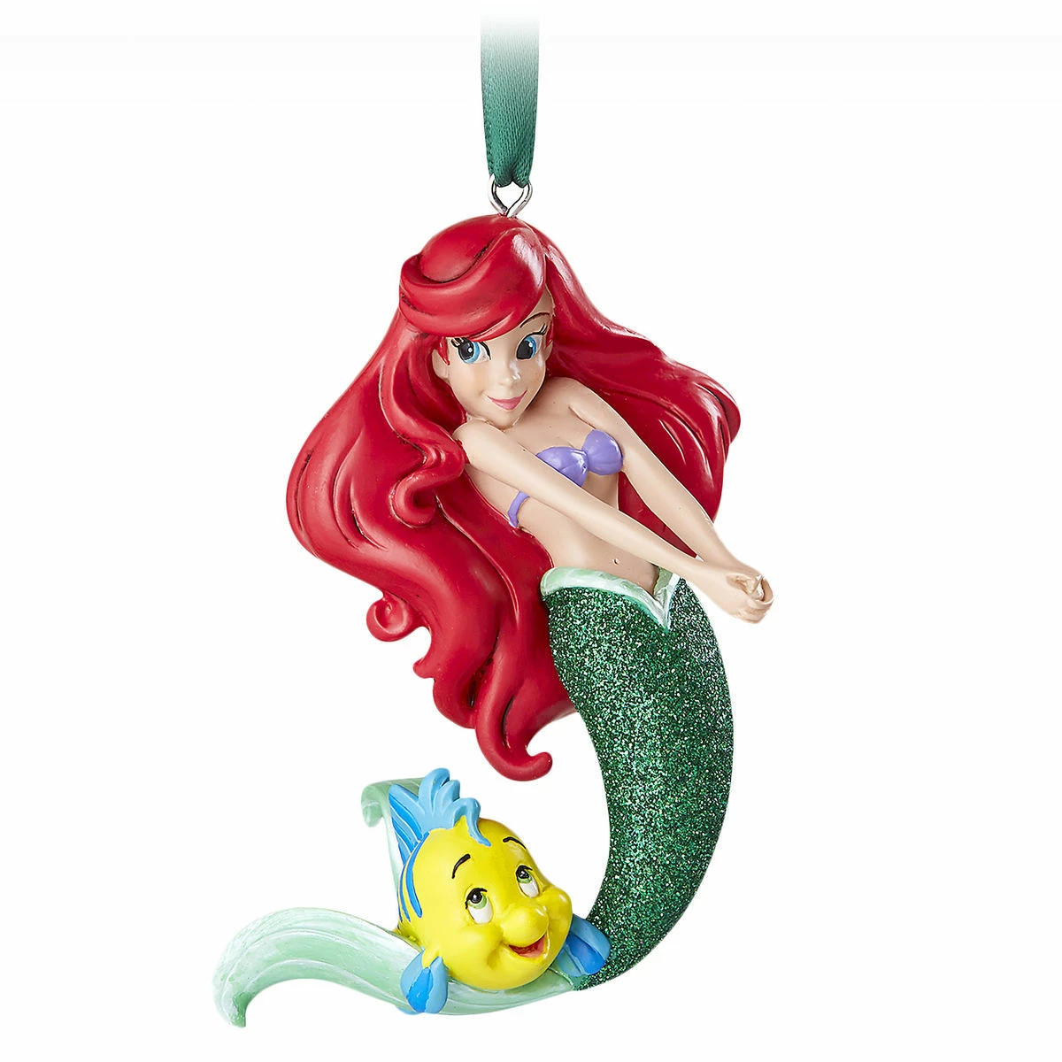 Disney Figure Ornament - The Little Mermaid - Ariel And Flounder 3 Disney Figure Ornament - The Little Mermaid - Ariel And Flounder