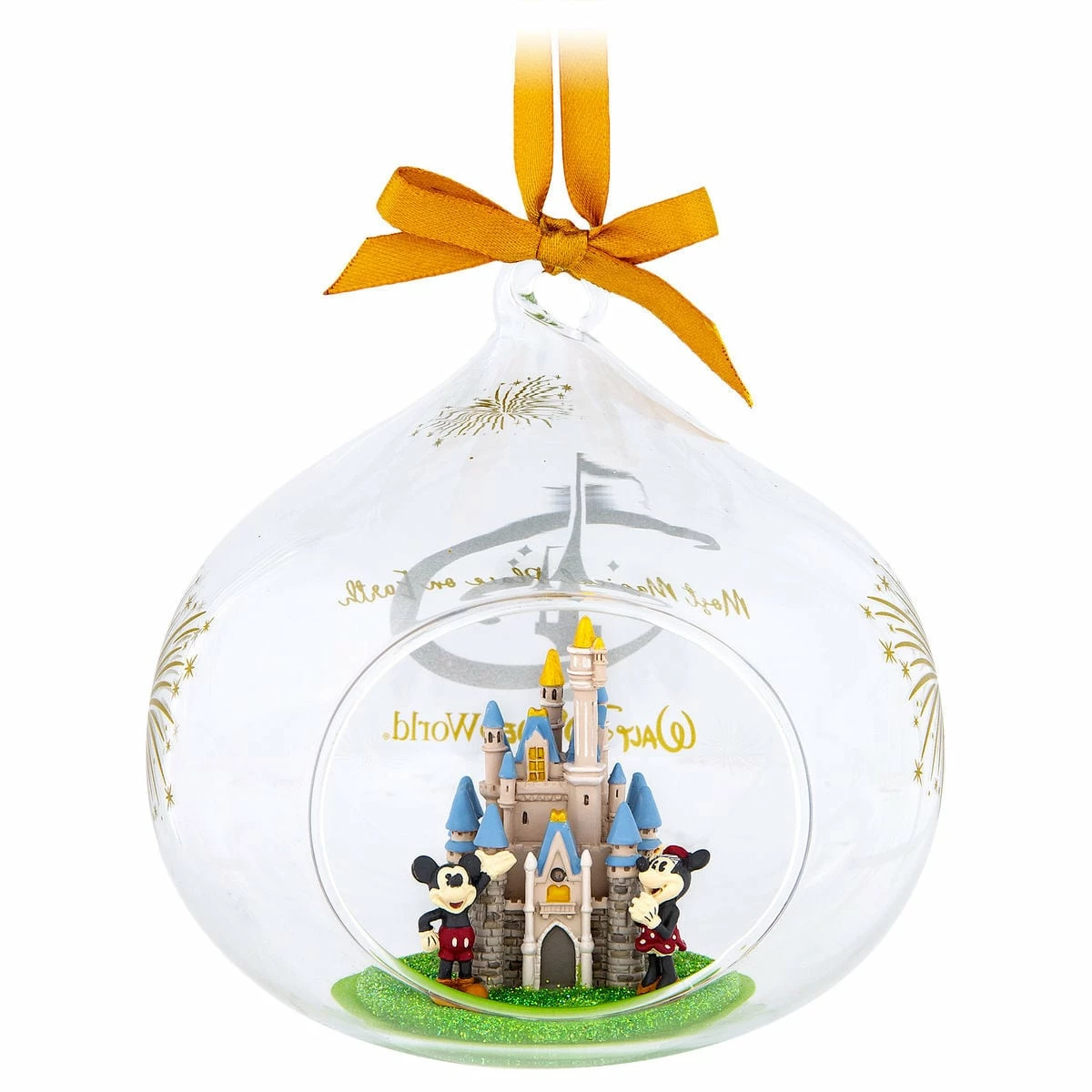 Disney Glass Drop Ornament - Cinderella Castle - Walt Disney World 3 Disney Glass Drop Ornament - Cinderella Castle - Walt Disney World