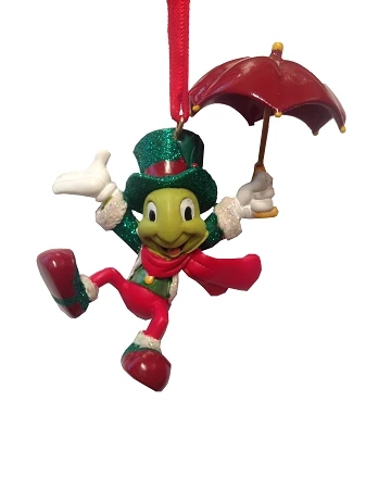 Disney Christmas Ornament - Jiminy Cricket With Umbrella 3 Disney Christmas Ornament - Jiminy Cricket With Umbrella