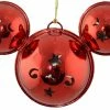 Disney Mickey Ears Icon Ornament - Mickey Mouse Metal Bell - Red -Christmas Items shop 2015 10 13163901