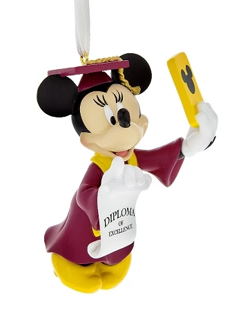 Disney Christmas Ornament - Graduation - Minnie Mouse Selfie 3 Disney Christmas Ornament - Graduation - Minnie Mouse Selfie