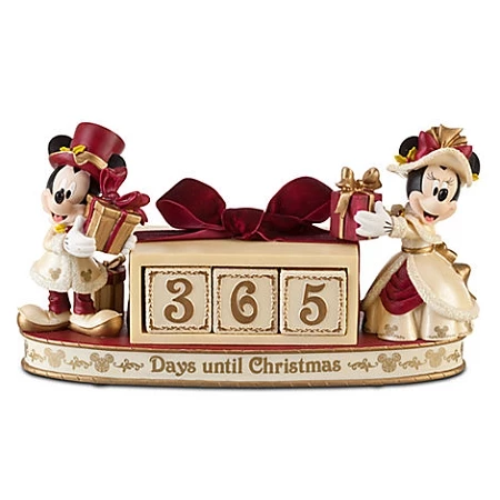 Disney Christmas Calendar - Countdown Victorian Minnie And Mickey Mouse 3 Disney Christmas Calendar - Countdown Victorian Minnie And Mickey Mouse