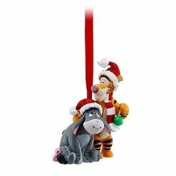 Disney Christmas Ornament - Santa Tigger And Eeyore