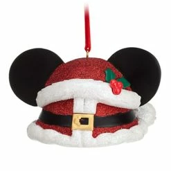 Disney Ear Hat Ornament - Santa Mickey Mouse Hat