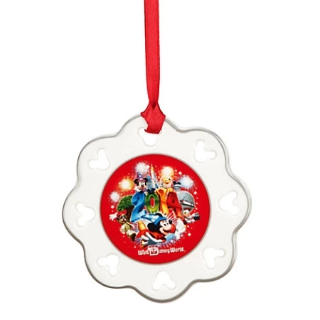 Disney Disc Ornament - 2014 Sorcerer Mickey Mouse Snowflake 3 Disney Disc Ornament - 2014 Sorcerer Mickey Mouse Snowflake
