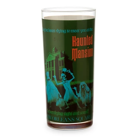 Disney Glass Tumbler - Haunted Mansion/Pirates Of The Caribbean - Tall 3 Disney Glass Tumbler - Haunted Mansion/Pirates Of The Caribbean - Tall