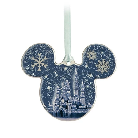 Disney Disc Ornament - Mickey Mouse - Fantasyland Castle 3 Disney Disc Ornament - Mickey Mouse - Fantasyland Castle