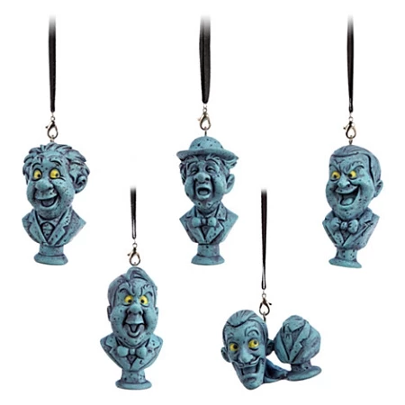 Disney Christmas Ornament Set - Haunted Mansion - Singing Busts 3 Disney Christmas Ornament Set - Haunted Mansion - Singing Busts