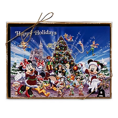 Disney Holiday Card Set - Santa Mickey Mouse And Friends 3 Disney Holiday Card Set - Santa Mickey Mouse And Friends