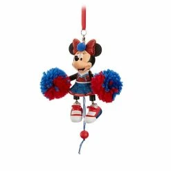 Disney Christmas Ornament - Minnie Pom Poms - Articulated Figural