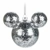 Disney Mickey Ears Ornament - Mickey Mouse Icon - Silver Confetti -Christmas Items shop 7509055891018
