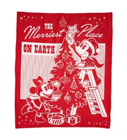 Disney Throw Blanket - Holiday Mickey & Minnie - Fleece 3 Disney Throw Blanket - Holiday Mickey & Minnie - Fleece