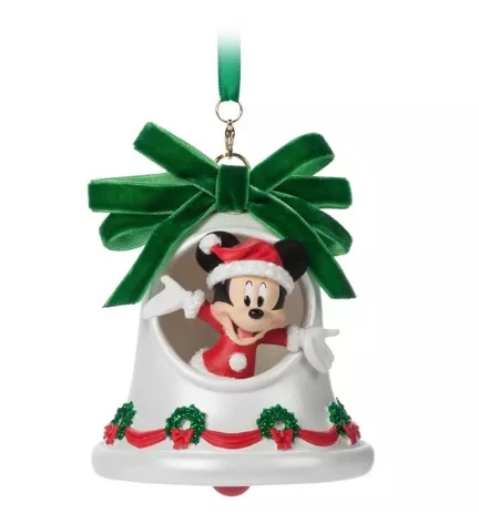 Disney Sketchbook Ornament - Santa Mickey Mouse Bell 3 Disney Sketchbook Ornament - Santa Mickey Mouse Bell