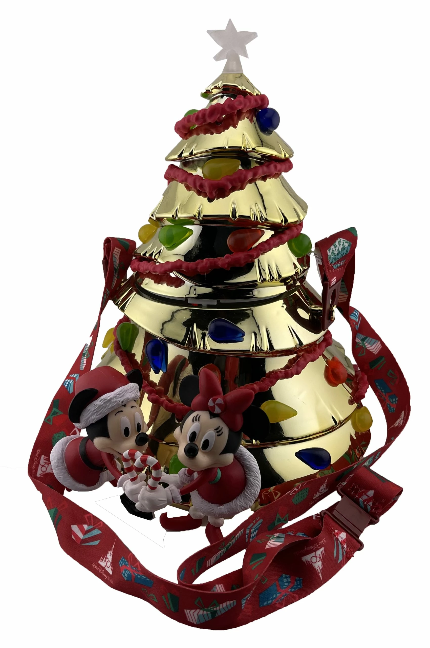 Disney Popcorn Bucket - Mickey And Minnie Christmas Tree - Gold 3 Disney Popcorn Bucket - Mickey And Minnie Christmas Tree - Gold