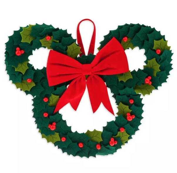 Disney Holiday Door Hanger - Mickey Mouse Icon Wreath 3 Disney Holiday Door Hanger - Mickey Mouse Icon Wreath