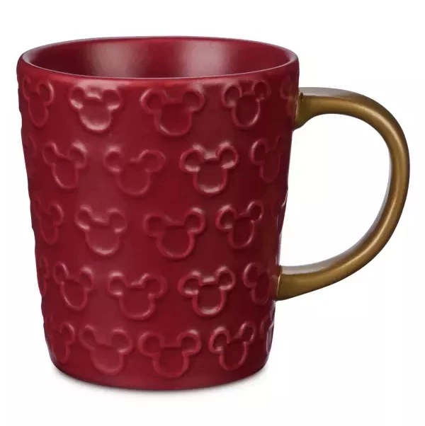 Disney Coffee Mug - Holiday Mickey Mouse - Red 3 Disney Coffee Mug - Holiday Mickey Mouse - Red