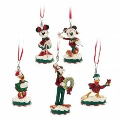 Disney Ornament Set - Mickey And Friends Fab 5 Characters