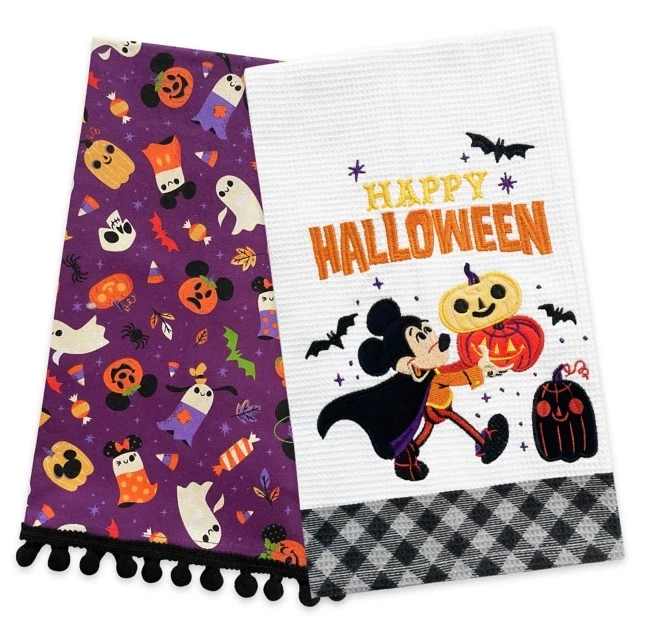 Disney Kitchen Towel Set - 2021 Halloween - Mickey & Friends 3 Disney Kitchen Towel Set - 2021 Halloween - Mickey & Friends