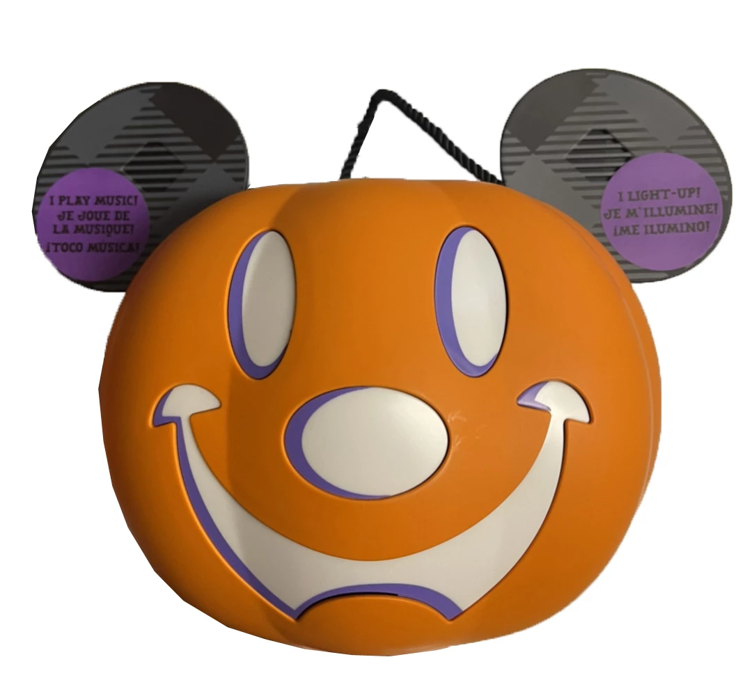 Disney Halloween Bucket - Mickey Mouse Pumpkin - Music & Lights 3 Disney Halloween Bucket - Mickey Mouse Pumpkin - Music & Lights