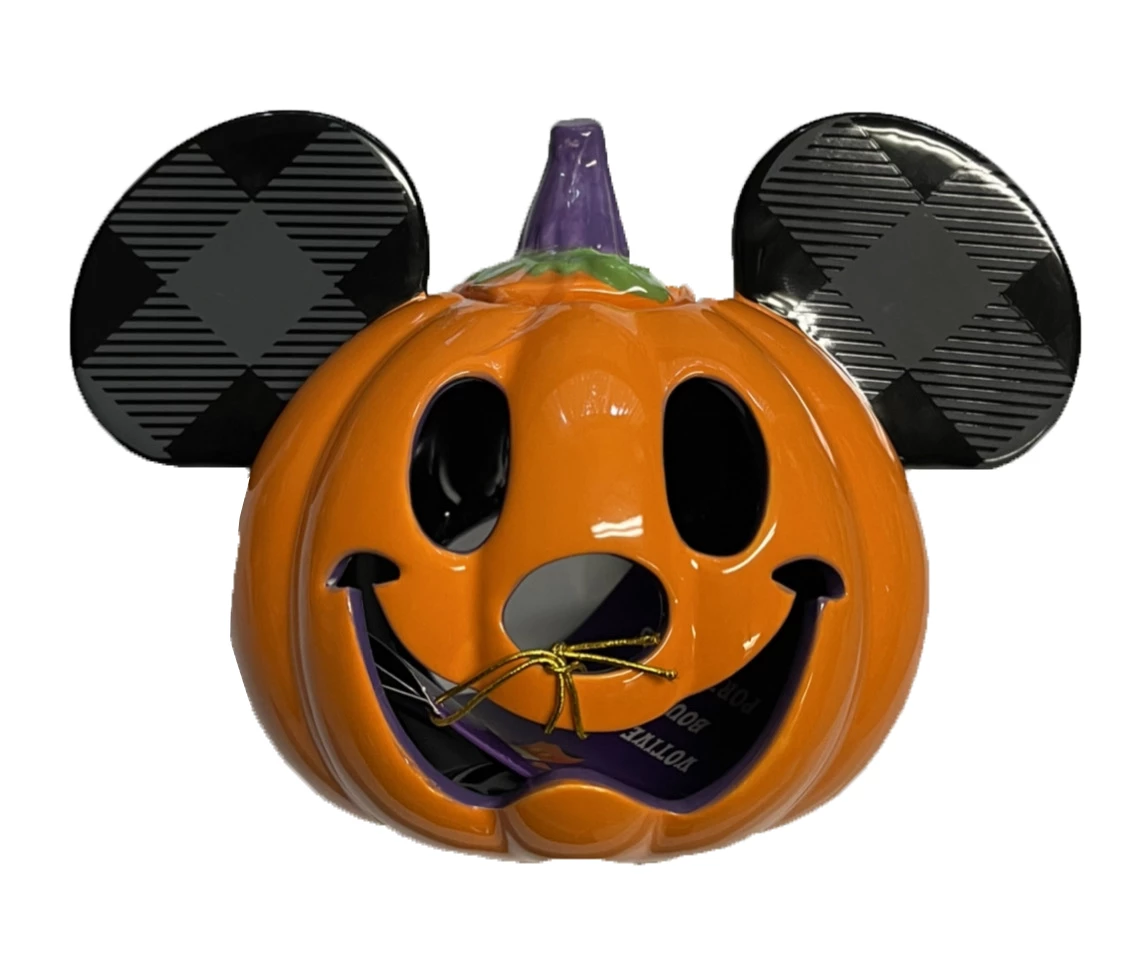 Disney Votive Candle Holder - Mickey Mouse Pumpkin - Plaid 3 Disney Votive Candle Holder - Mickey Mouse Pumpkin - Plaid