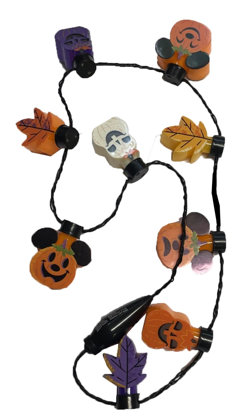 Disney Light Up Necklace - 2021 Halloween - Pumpkins & Leaves 3 Disney Light Up Necklace - 2021 Halloween - Pumpkins & Leaves