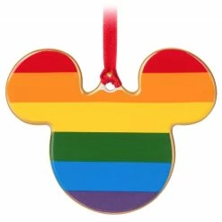 Disney Disc Ornament - Rainbow Mickey Mouse