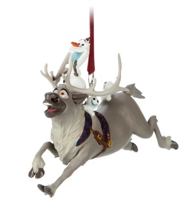 Disney Figurine Ornament - Olaf And Sven With Snowgies - Frozen 3 Disney Figurine Ornament - Olaf And Sven With Snowgies - Frozen