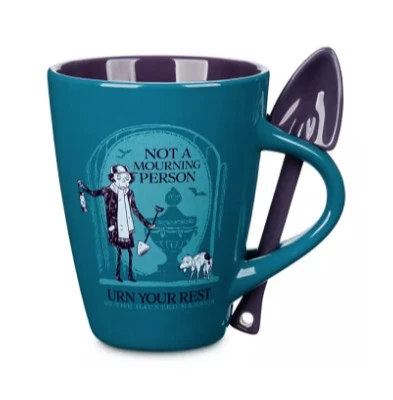 Disney Mug And Spoon Set - The Haunted Mansion Gravedigger 3 Disney Mug And Spoon Set - The Haunted Mansion Gravedigger