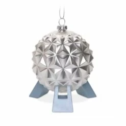 Disney Figurine Ornament - Spaceship Earth - Epcot - Glass