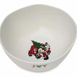 Disney Holiday Serving Bowl - Farmhouse - Mickey And Minnie