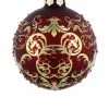 Disney Christmas Ornament - Mickey Icon - Victorian Filigree - Red 2 Disney Christmas Ornament - Mickey Icon - Victorian Filigree - Red -Christmas Items shop disney victorian ornament