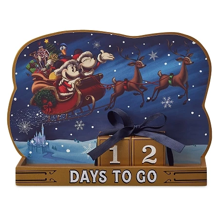 Disney Holiday Countdown Calendar - Santa Mickey And Minnie Mouse 3 Disney Holiday Countdown Calendar - Santa Mickey And Minnie Mouse