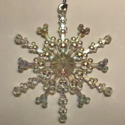 Disney Christmas Ornament - Mickey Mouse Snowflake - Clear