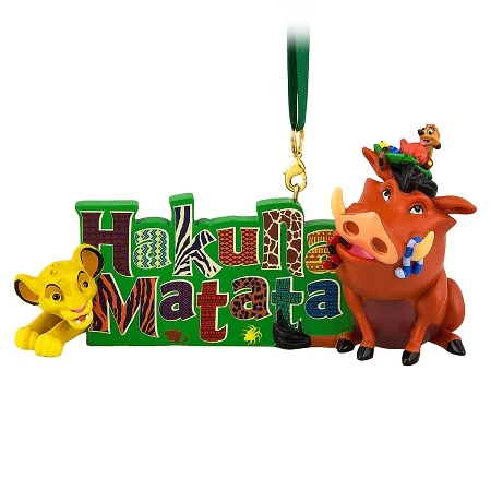 Disney Christmas Ornament - The Lion King - Hakuna Matata 3 Disney Christmas Ornament - The Lion King - Hakuna Matata