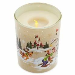 Disney Light Up Candle - Holiday Mickey Mouse And Friends