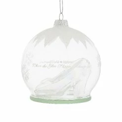 Disney Christmas Ornament - Cinderella Glass Slipper - Glass Ball