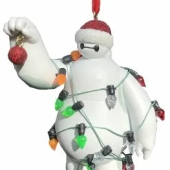 Disney Christmas Ornament - Baymax Wrapped In Lights - Big Hero 6