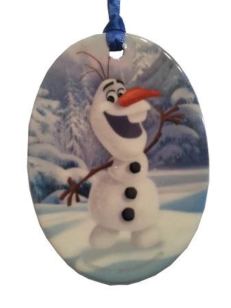 Disney Flat Christmas Ornament - Frozen - Olaf 3 Disney Flat Christmas Ornament - Frozen - Olaf
