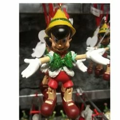 Disney Christmas Ornament - Pinocchio With Green Bow