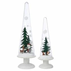 Disney Holiday Domes Set - Mickey And Minnie Pedestal