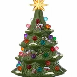 Disney Holiday Figure - Santa Mickey And Minnie Tree - Light Up