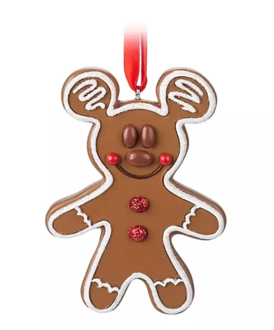Disney Figure Ornament - Mickey Mouse Gingerbread Cookie 3 Disney Figure Ornament - Mickey Mouse Gingerbread Cookie
