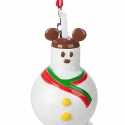 Disney Figure Ornament - Mickey Mouse Snowman Treat