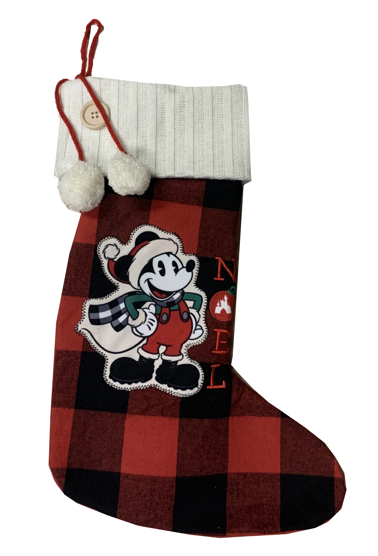 Disney Christmas Stocking - Mickey Mouse Plaid - Farmhouse 3 Disney Christmas Stocking - Mickey Mouse Plaid - Farmhouse