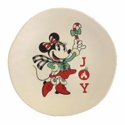 Disney Dessert Plate - Holiday Minnie - Joy