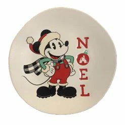 Disney Dessert Plate - Holiday Mickey - Noel