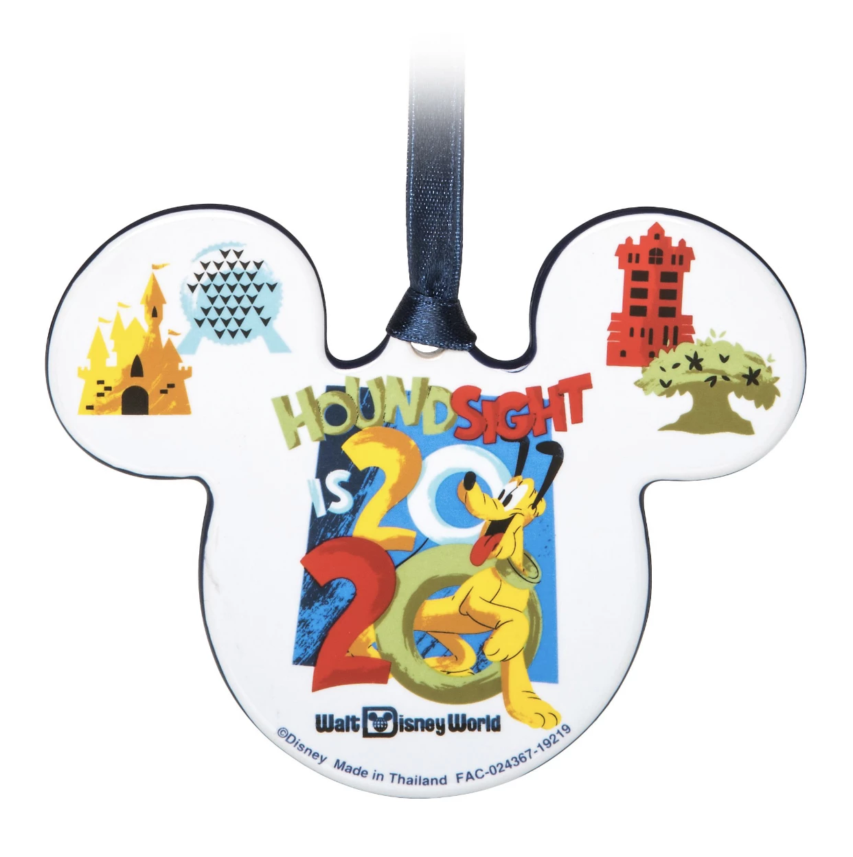 Disney Disc Ornament - 2020 Dated - Mickey Icon - Walt Disney World 3 Disney Disc Ornament - 2020 Dated - Mickey Icon - Walt Disney World