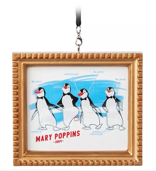 Disney Canvas Ornament - Penguin Waiters - Framed 3 Disney Canvas Ornament - Penguin Waiters - Framed